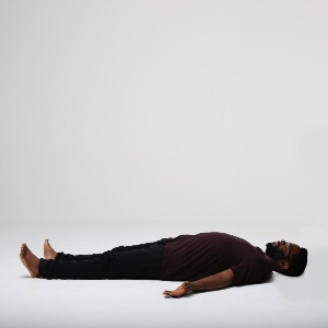 person doing the death pose